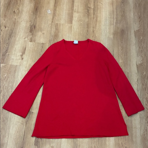 Chico's Sweaters - Chico's Vibrant Red Knit Top‎